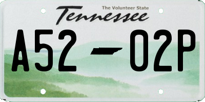 TN license plate A5202P