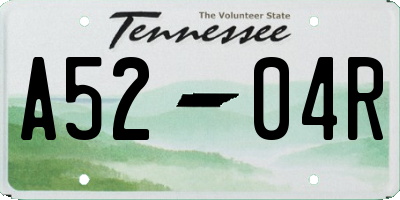 TN license plate A5204R