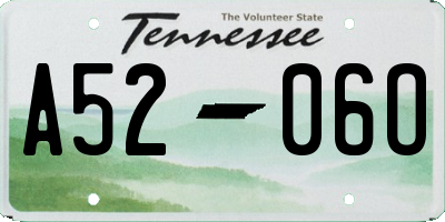 TN license plate A5206O