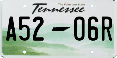 TN license plate A5206R