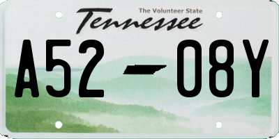 TN license plate A5208Y