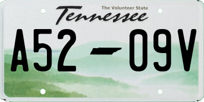 TN license plate A5209V