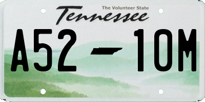 TN license plate A5210M