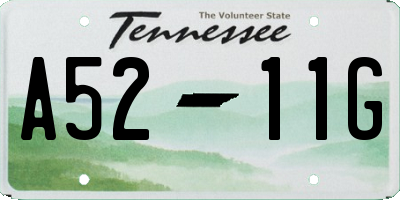 TN license plate A5211G