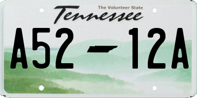 TN license plate A5212A