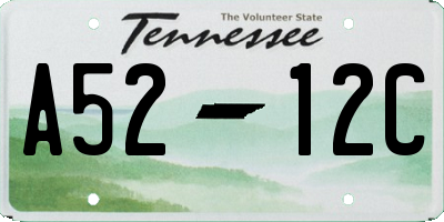 TN license plate A5212C
