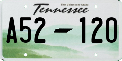 TN license plate A5212O