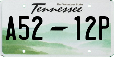 TN license plate A5212P