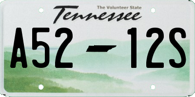 TN license plate A5212S