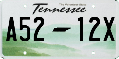 TN license plate A5212X