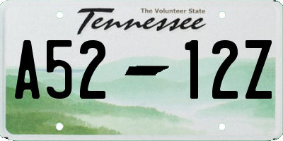 TN license plate A5212Z