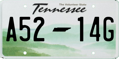 TN license plate A5214G