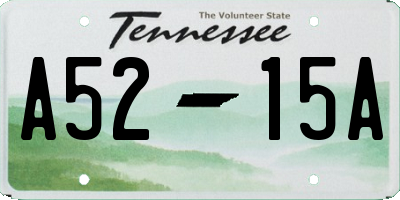 TN license plate A5215A