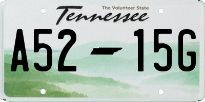 TN license plate A5215G