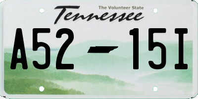 TN license plate A5215I