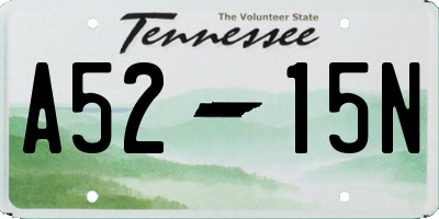 TN license plate A5215N