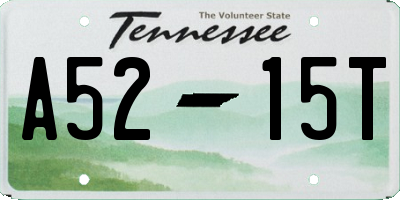 TN license plate A5215T