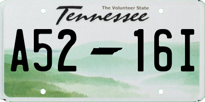 TN license plate A5216I