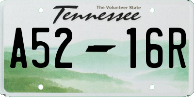 TN license plate A5216R