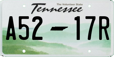 TN license plate A5217R