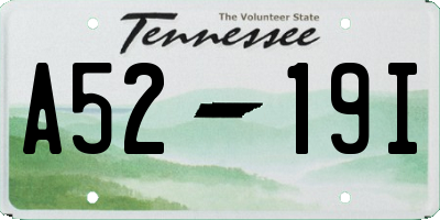 TN license plate A5219I