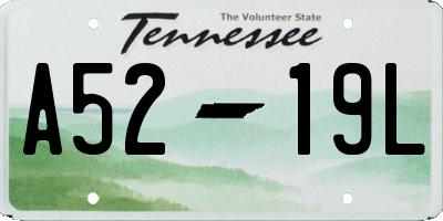 TN license plate A5219L