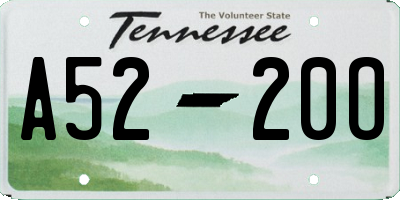 TN license plate A5220O