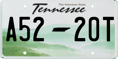 TN license plate A5220T