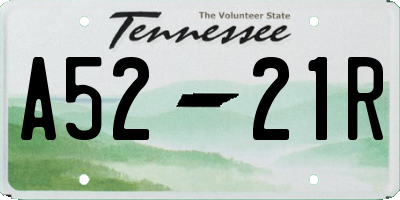 TN license plate A5221R