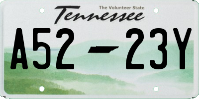 TN license plate A5223Y