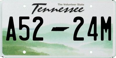TN license plate A5224M