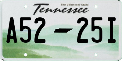 TN license plate A5225I