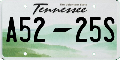 TN license plate A5225S