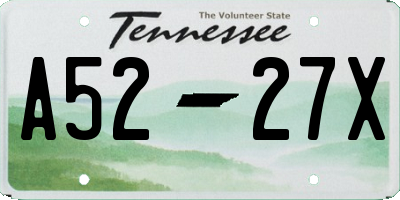 TN license plate A5227X