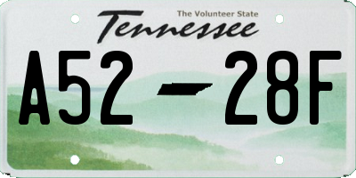 TN license plate A5228F