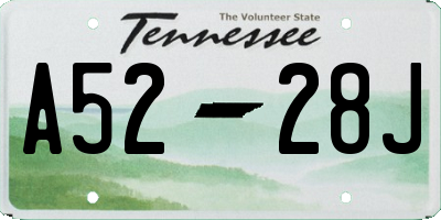 TN license plate A5228J