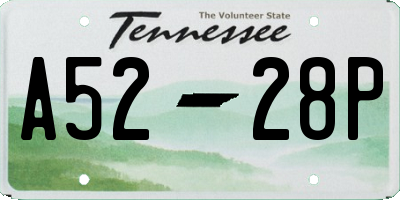 TN license plate A5228P