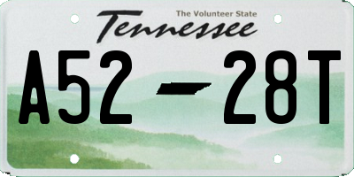 TN license plate A5228T