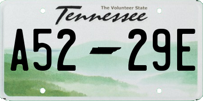 TN license plate A5229E