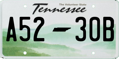 TN license plate A5230B