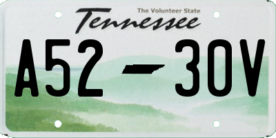 TN license plate A5230V