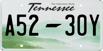 TN license plate A5230Y