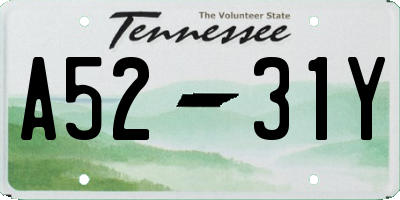 TN license plate A5231Y