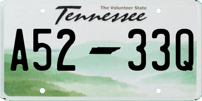 TN license plate A5233Q