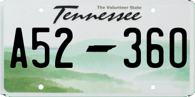 TN license plate A5236O