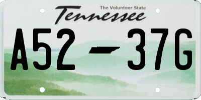TN license plate A5237G