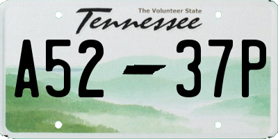 TN license plate A5237P