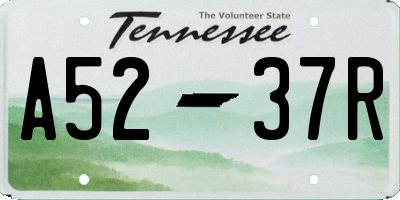 TN license plate A5237R