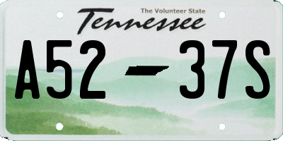 TN license plate A5237S