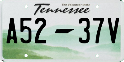 TN license plate A5237V